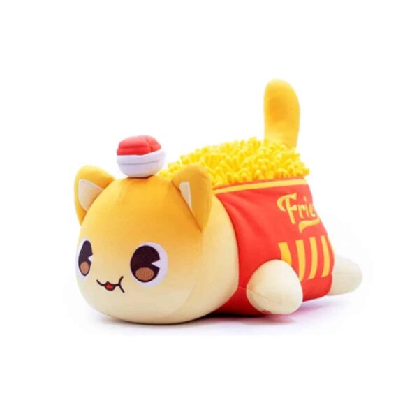Jaraliny Cute Cat Plush Toys, Aphmau Plushies Cat Meow Animal Doll,Cola Fries Sandwich Hamburger Kitten Soft Kawaii Plush Gift for Kids – Image 2