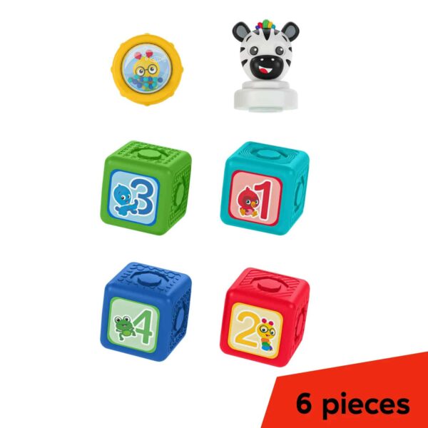 Baby Einstein Connectables 6-Piece Magnetic Activity Building Baby Blocks Toys, 6 months – Image 2