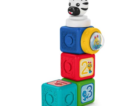 Baby Einstein Connectables 6-Piece Magnetic Activity Building Baby Blocks Toys, 6 months
