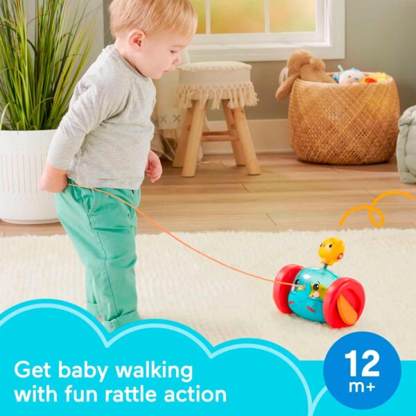 Fisher-Price Pull-Along Elephant Rattle Toy for Infants and Toddlers Ages 12+ Months – Image 2