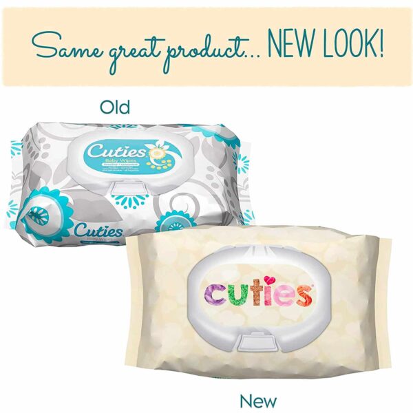 Cuties Baby Wipes _ Unscented & Hypoallergenic _ 12 Soft-Packs _ 864 Total Wipes – Image 4
