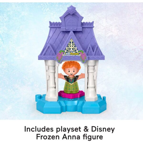 Disney Frozen Anna in Arendelle Little People Portable Playset with Figure for Toddlers – Image 2