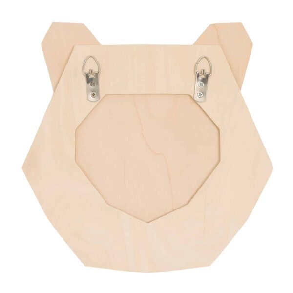 Little Love by NoJo Bear Head Layered Natural Wood Wall Décor – Image 4