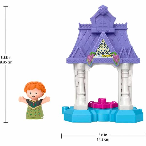 Disney Frozen Anna in Arendelle Little People Portable Playset with Figure for Toddlers – Image 4